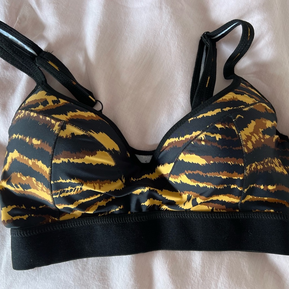Adam Selman Sports (ASS) Bra Tiger Print